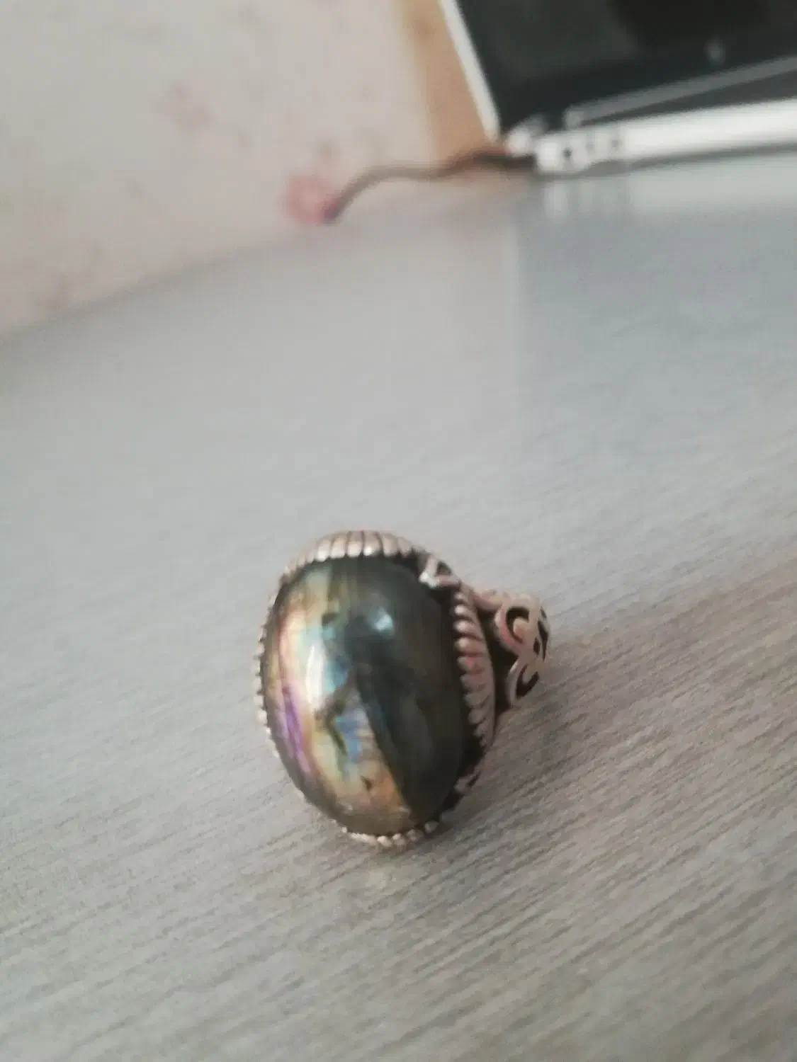 انگشتر نقره لابرادوریت 11گرم|جواهرات|تهران, صد دستگاه|دیوار
