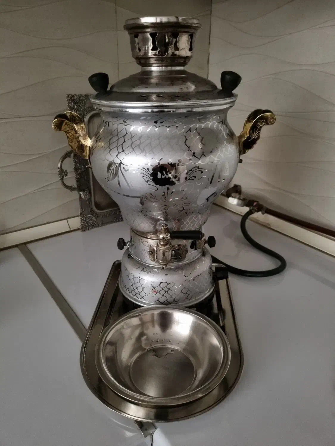 سماورگازی|سماور، چایساز، قهوهساز|هشتگرد, هشتگرد قدیم|دیوار