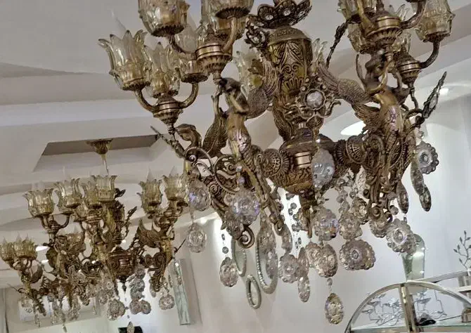 لوستر فرشته سنگین۱۵ شعله|لوستر و چراغ آویز|هشتگرد, شهرک ولیعصر (مصلی)|دیوار