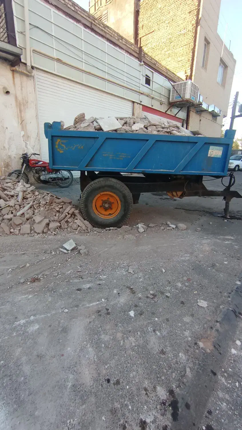 کار با تراکتور حمل  خاک چاه  کاهگل|خدمات حمل و نقل|رفسنجان, |دیوار