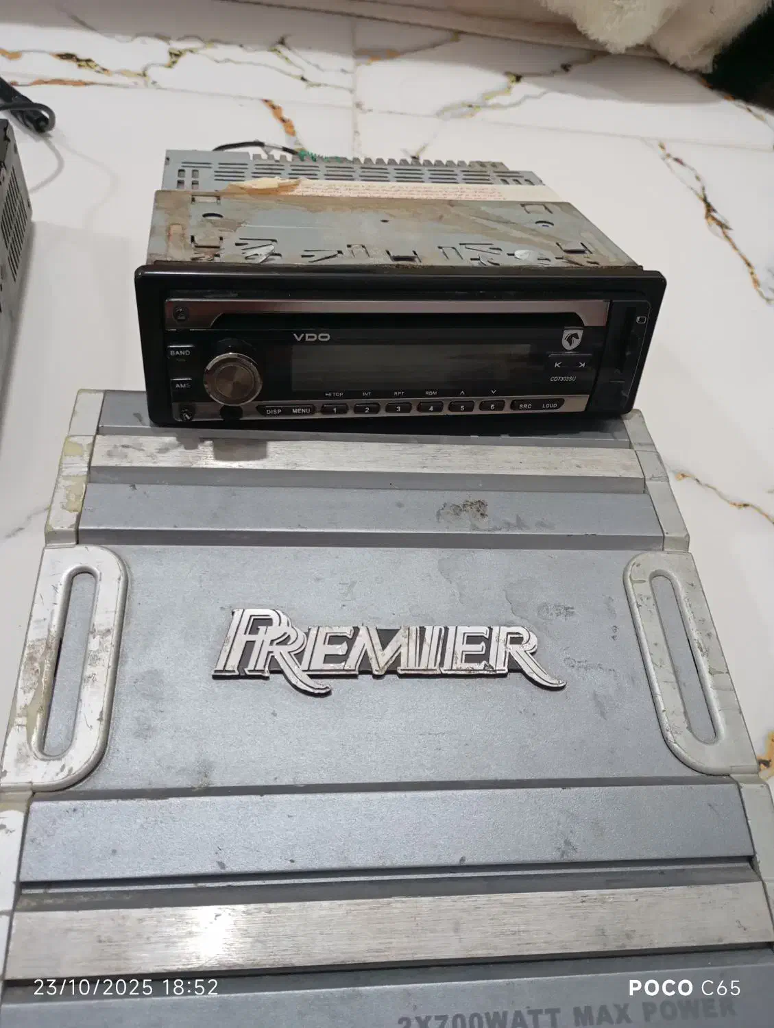 امپلی فایر پریمر و ضبط فابریکی پژو|قطعات یدکی و لوازم جانبی|بندر گناوه, |دیوار