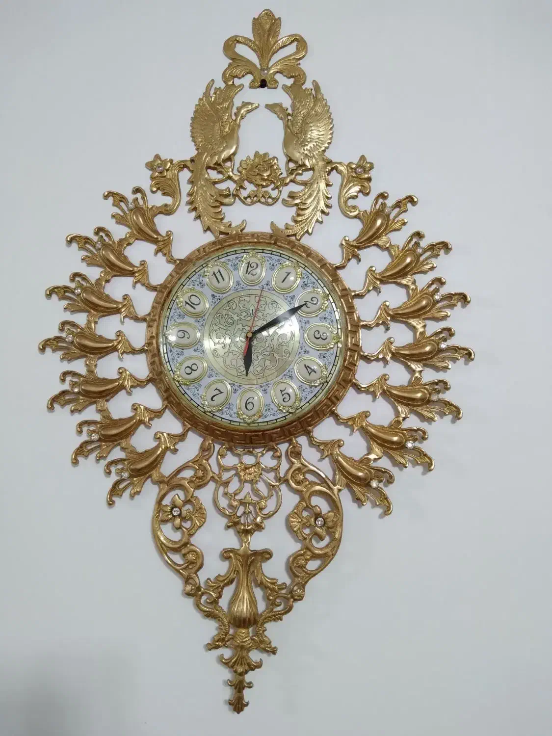 ساعت برنزی دیواری|ساعت دیواری و تزئینی|بناب, |دیوار