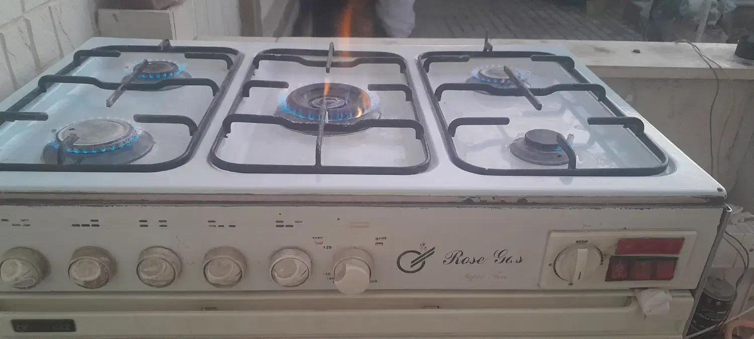 اجاق گاز پنج شعله،با فر وجوجه گردان|اجاق گاز و لوازم برقی پخت‌وپز|گرمسار, |دیوار