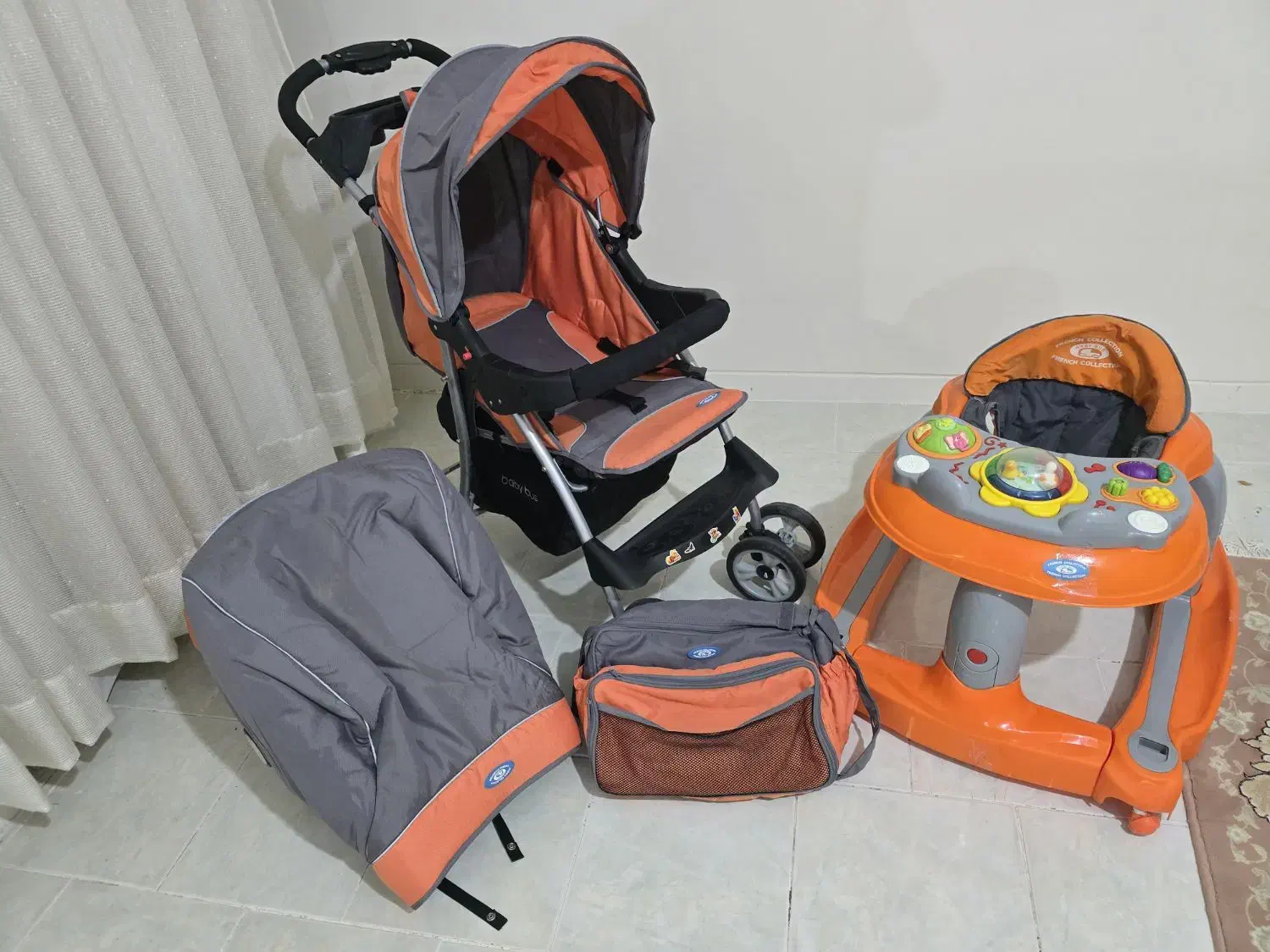 ست کامل نوزاد برند French Collection|کالسکه و لوازم جانبی|جم, |دیوار