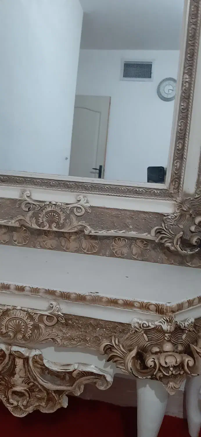 آینه کنسول کرمی|بوفه، ویترین، کنسول|ماهدشت, |دیوار