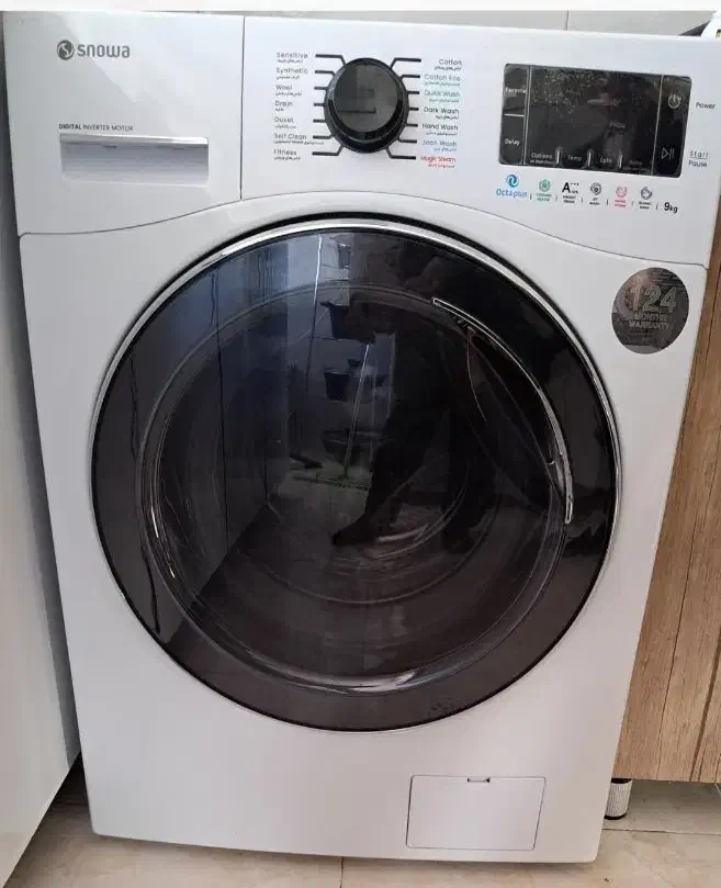 ماشین لباسشویی اسنوا ۹ کیلویی اکتا پلاس|ماشین لباسشویی و خشک‌کن لباس|بروجرد, |دیوار