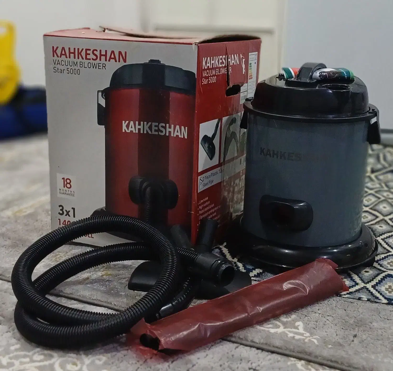 جاروبرقی ۱۴۰۰ وات پرقدرت-مکنده و دمنده نو|جاروبرقی، جارو شارژی، بخارشو|شوش, |دیوار