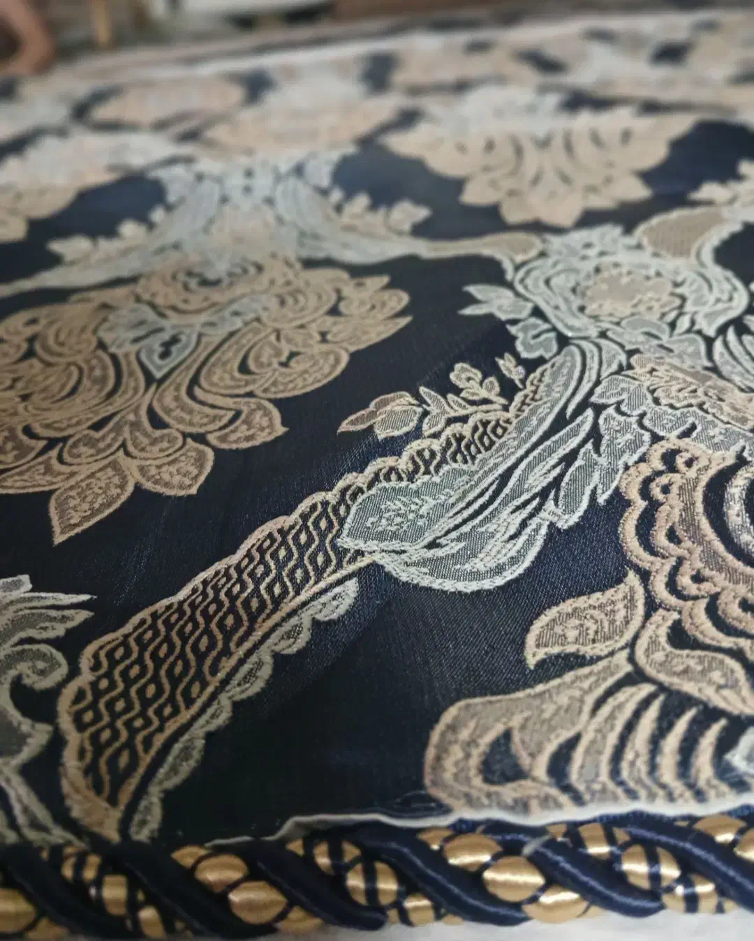 دوعدد پنل پرده پذیرایی دوردوزی شده ترک آکبند ۱/۵×۳|پرده، رانر، رومیزی|تهران, افسریه شمالی|دیوار