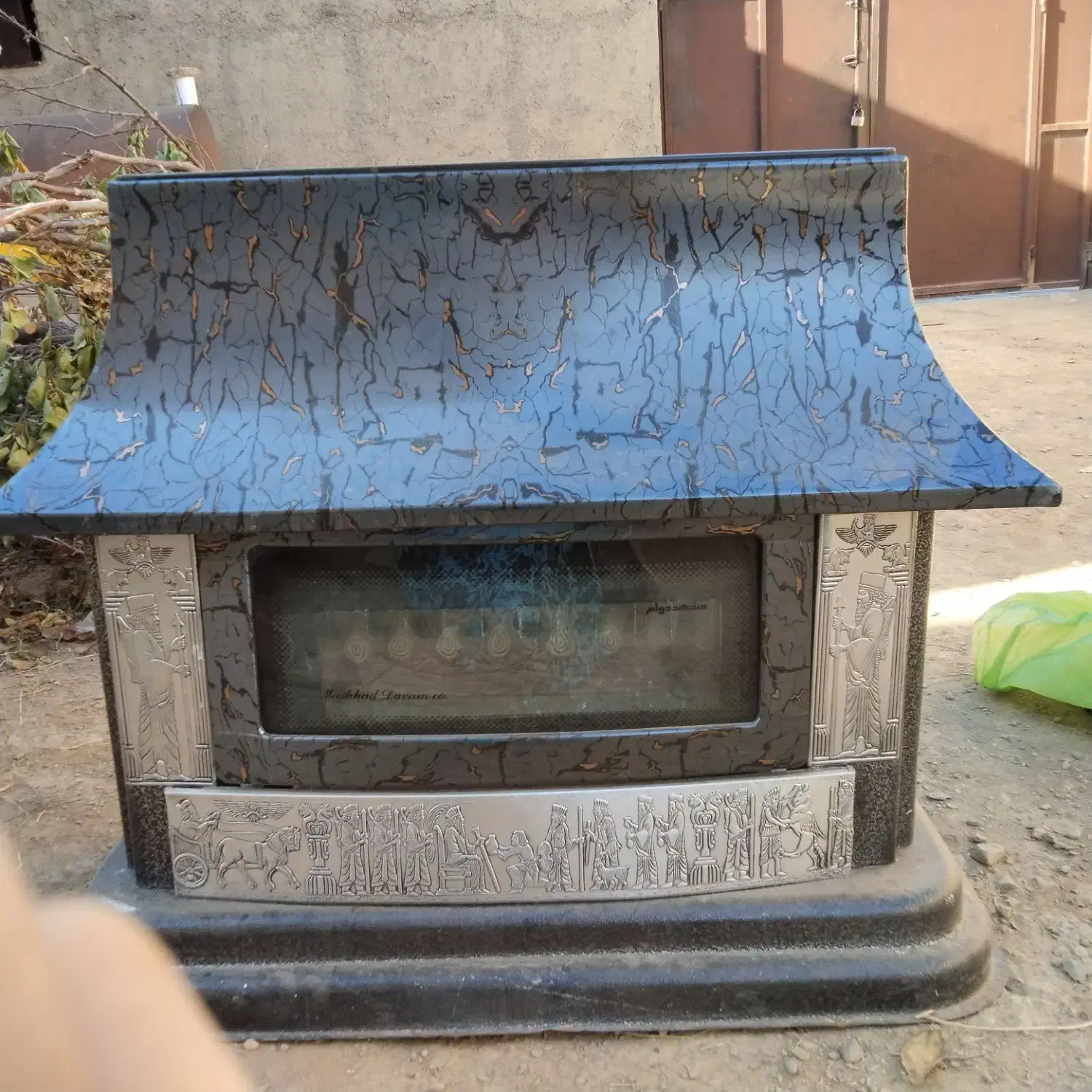 بخاری شومینه ای گازی|بخاری، هیتر، شومینه|قره چای, |دیوار