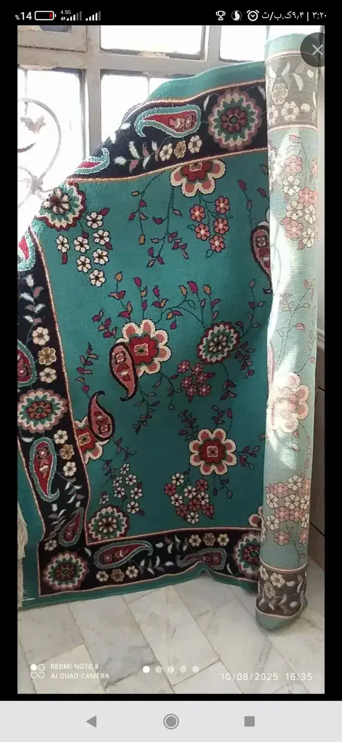 قالی تمام نخ 9متر|فرش|زابل, |دیوار