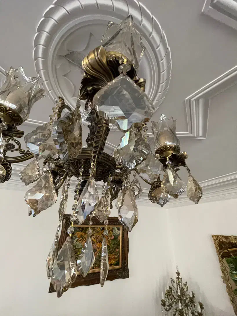 لوستر پنج شاخه|لوستر و چراغ آویز|ارومیه, |دیوار