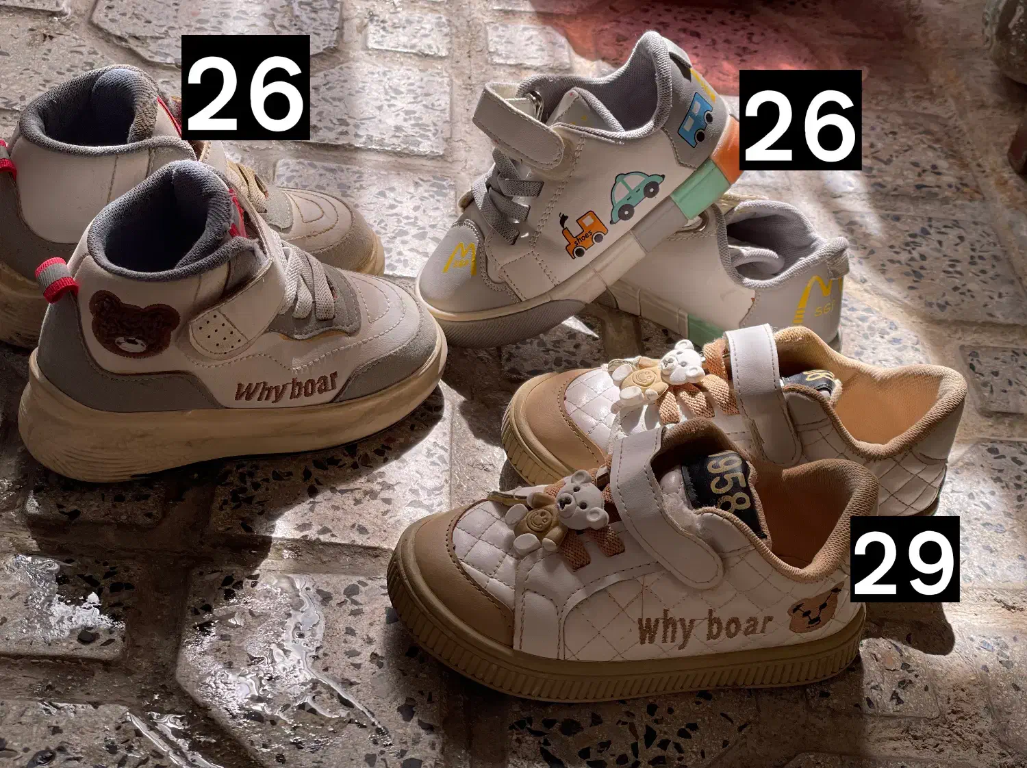 سه جفت کفش در حد نو|کفش و لباس بچه|بیجار, |دیوار