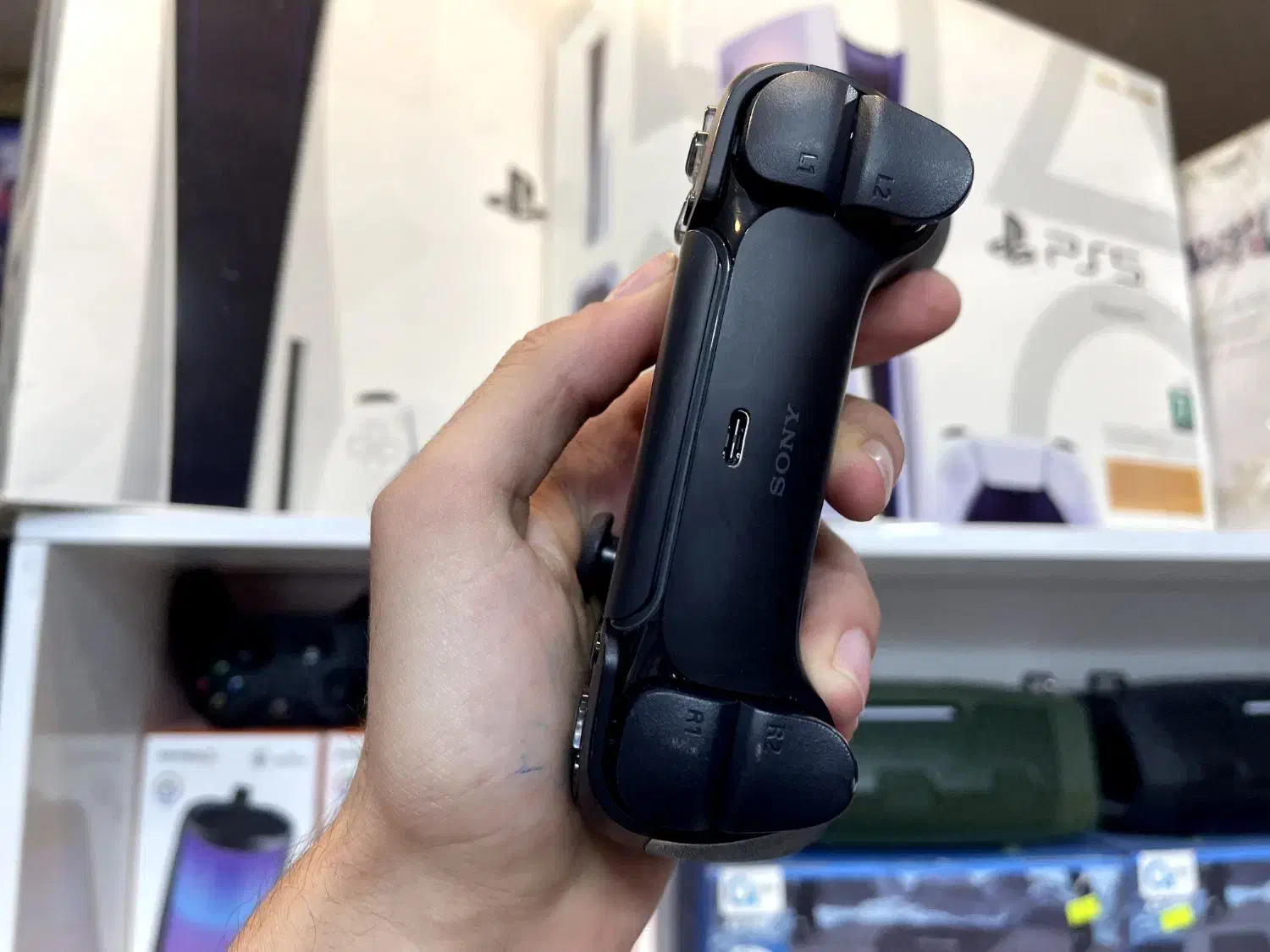 دسته ps5 اصلی مشکی|کنسول، بازی ویدئویی و آنلاین|مشکین‌دشت, |دیوار