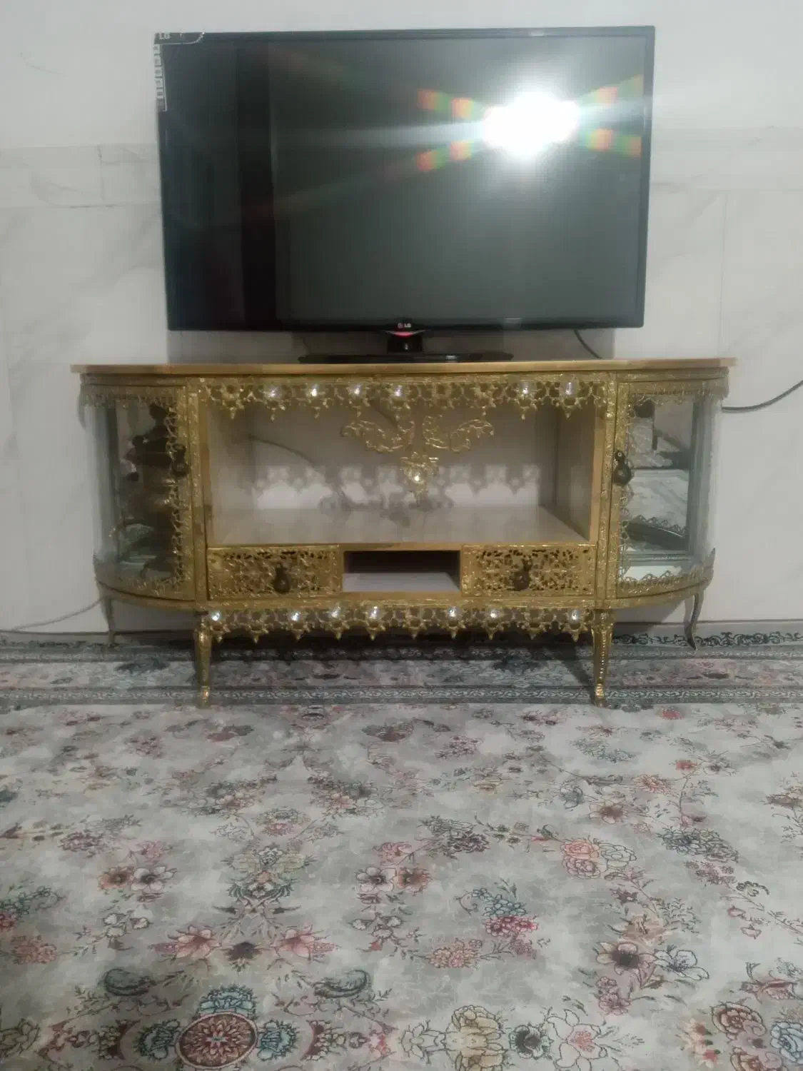 میز تی وی برنجی|میز تلویزیون|کرج, حصارک پایین|دیوار