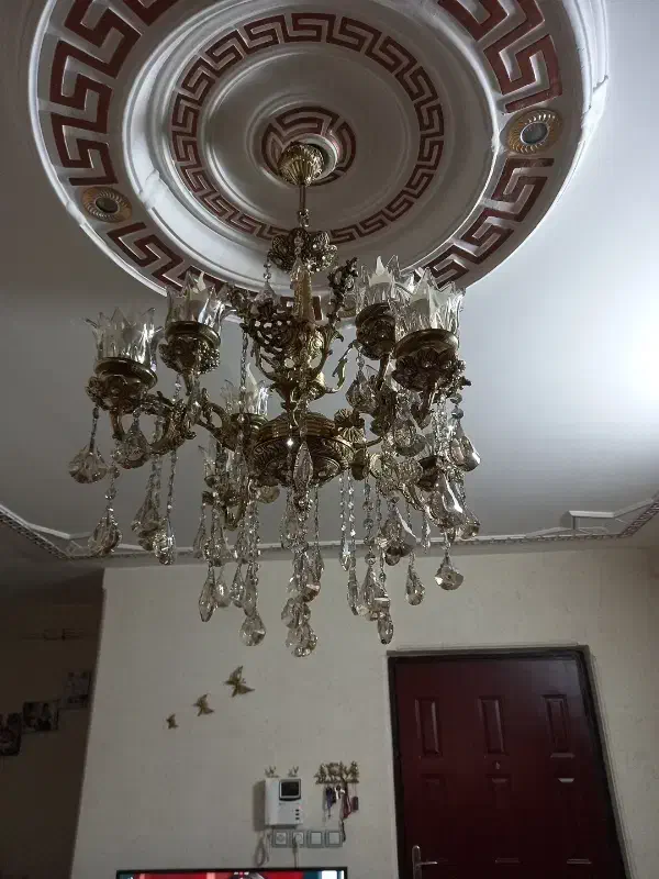 لوستر برنز|لوستر و چراغ آویز|بروجرد, |دیوار