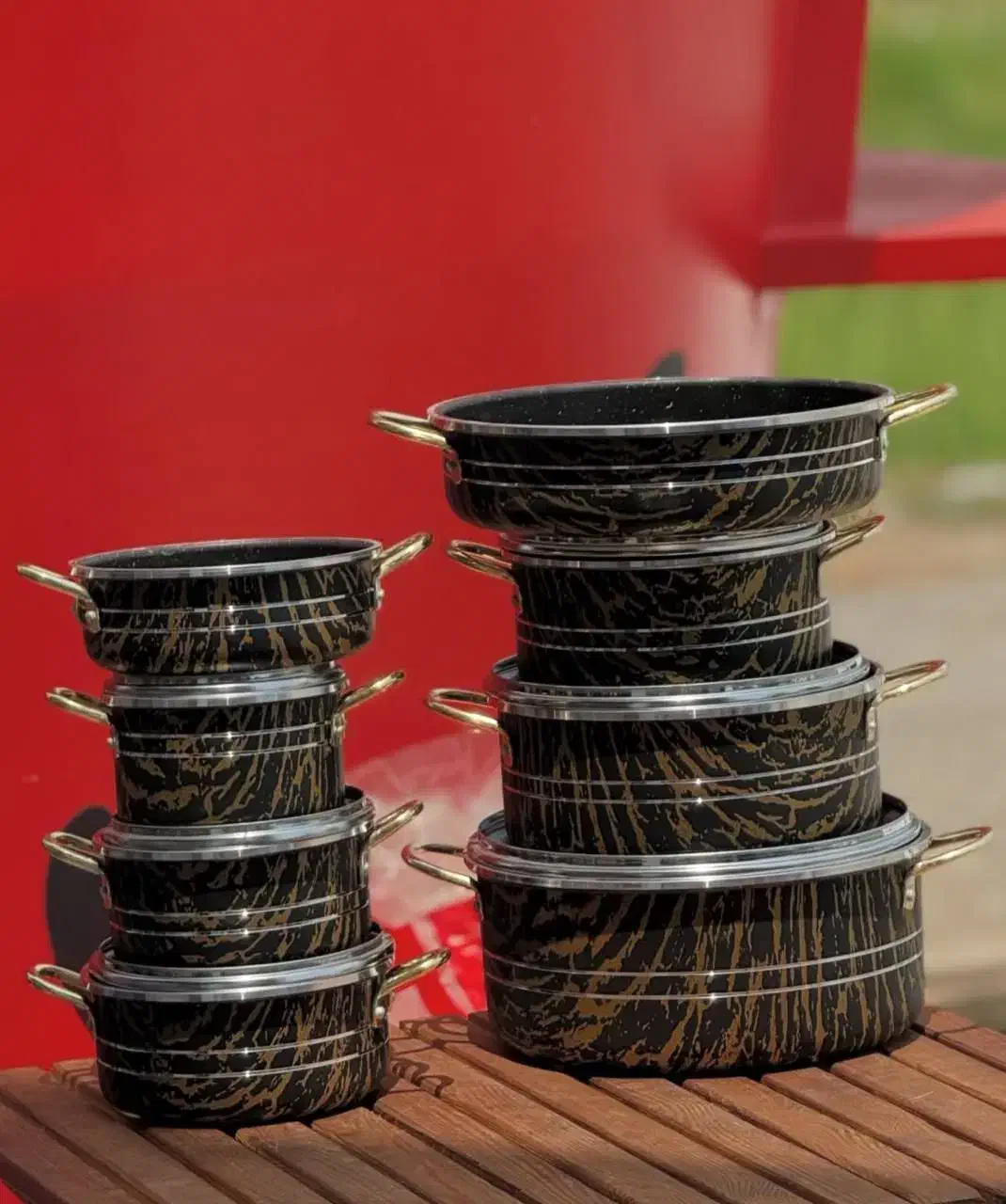 قابلمه طرح سنگ ماربل|ظروف پختوپز|بجنورد, |دیوار