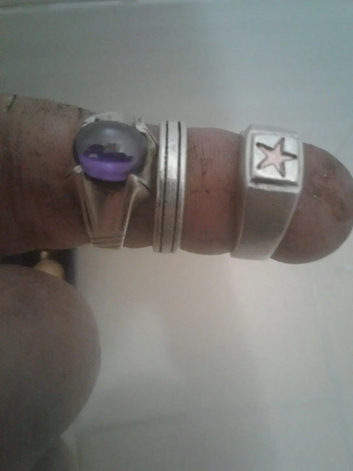 تعدادی انگشتره نقره وزنجیروپلاک شیروخورشید|جواهرات|تهران, جی|دیوار