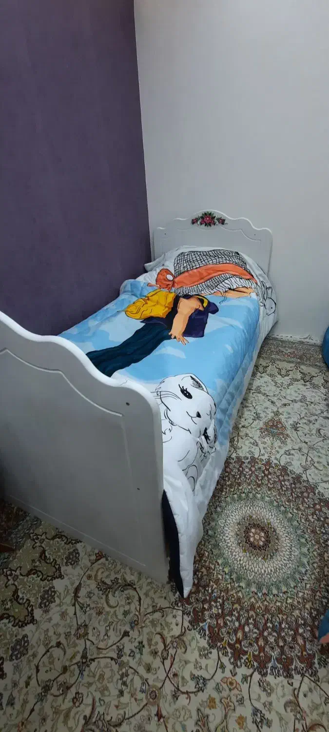 دوعدد تخت دخترانه|تخت و سرویس خواب|تهران, علم و صنعت|دیوار