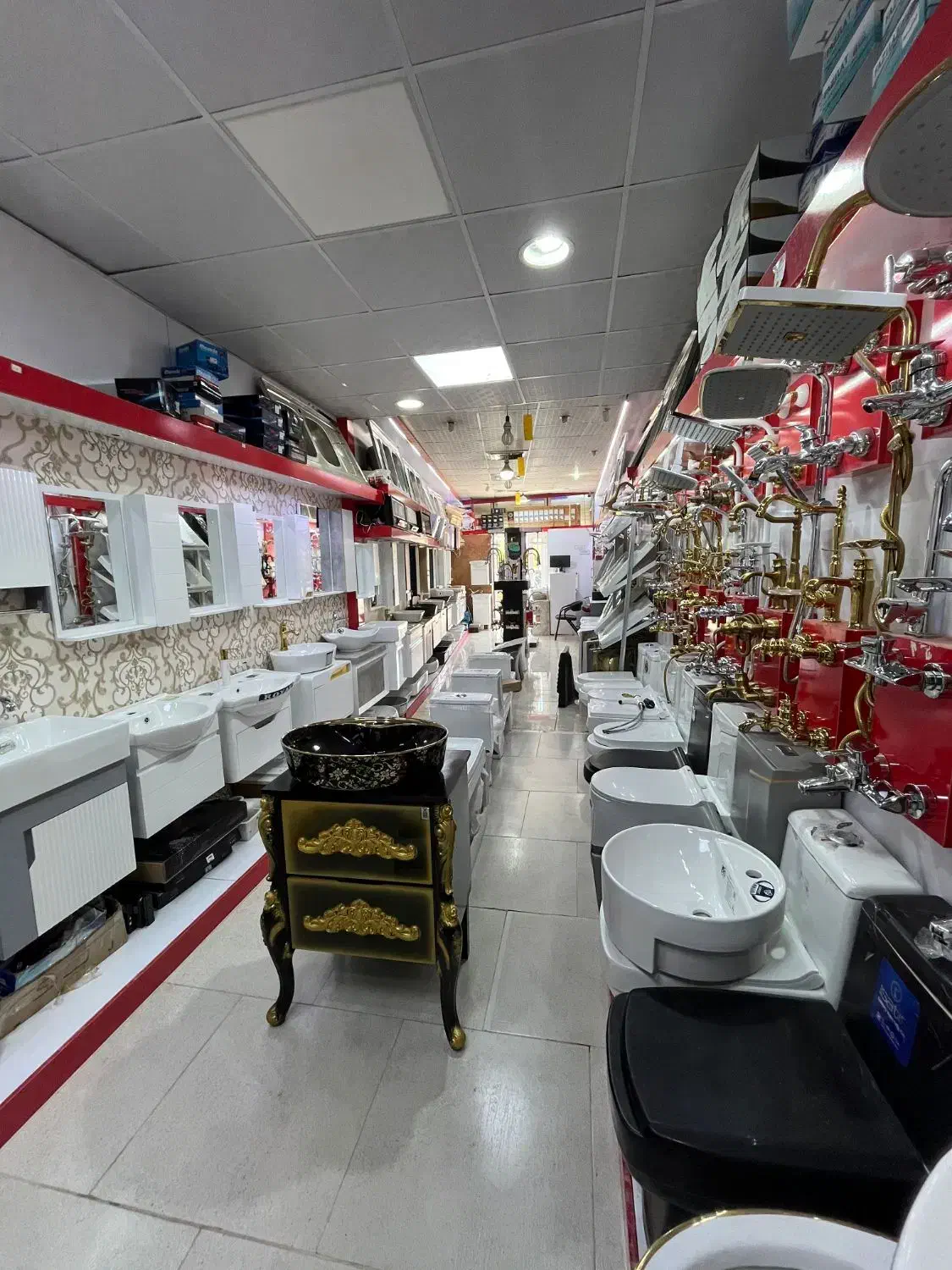 تکی به نرخ عمده روشویی شیرالات فرنگی....PVCکابینتی|لوازم سرویس بهداشتی|یزد, |دیوار