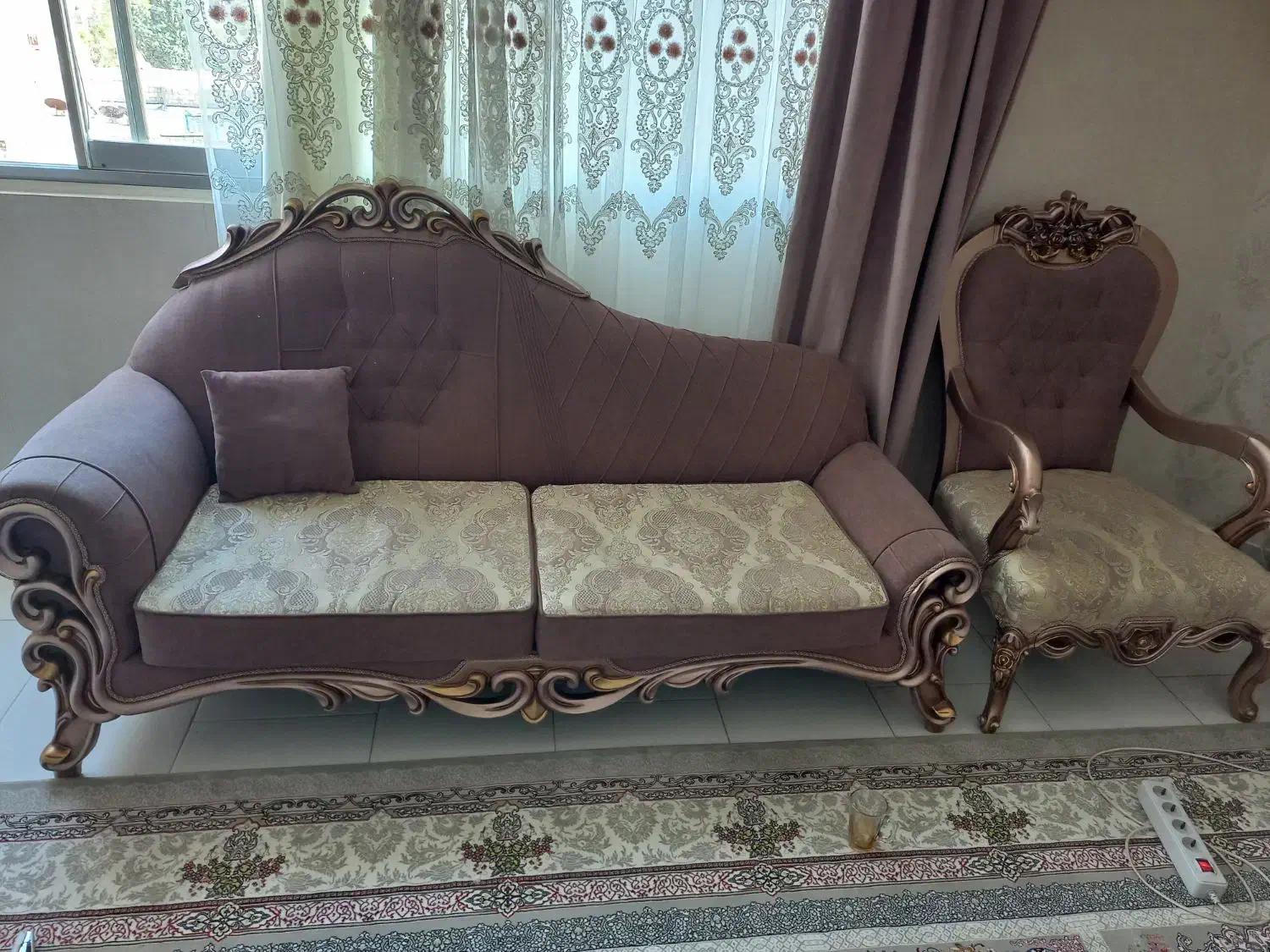 مبل نیمه استیل|مبلمان خانگی و میز عسلی|اصفهان, تیران|دیوار