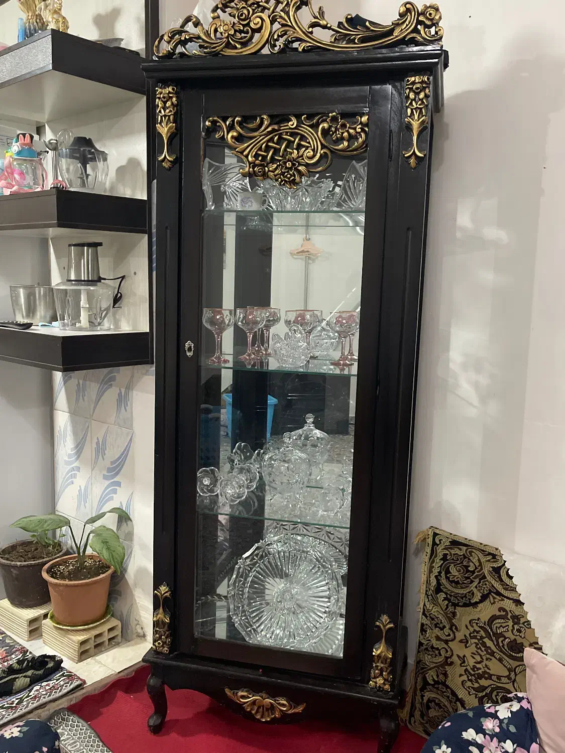 بوفه|بوفه، ویترین، کنسول|میانه, |دیوار