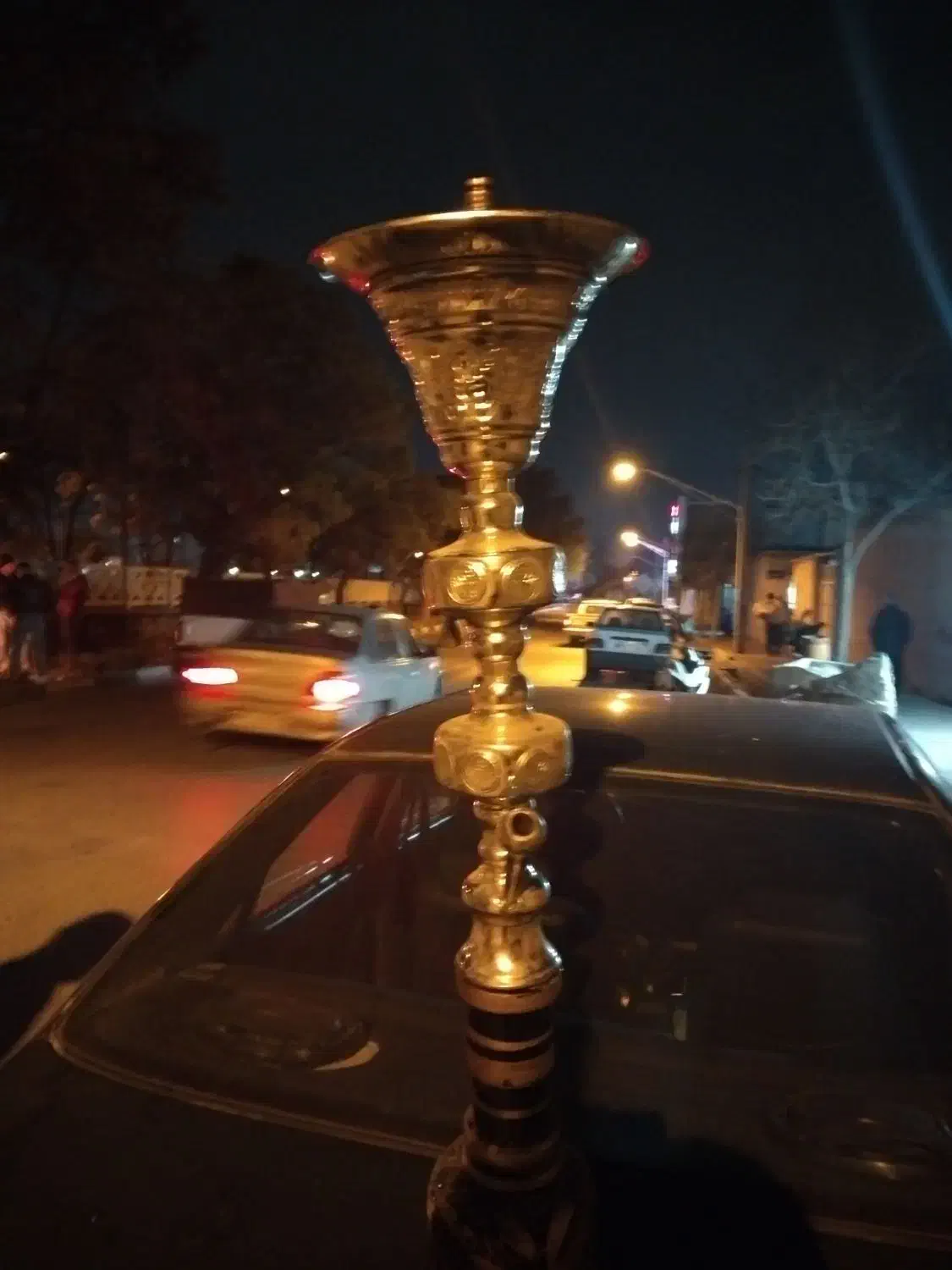 قلیان دکوری تنگ بزرگ|کلکسیون اشیاء عتیقه|محمدیه-قزوین, |دیوار