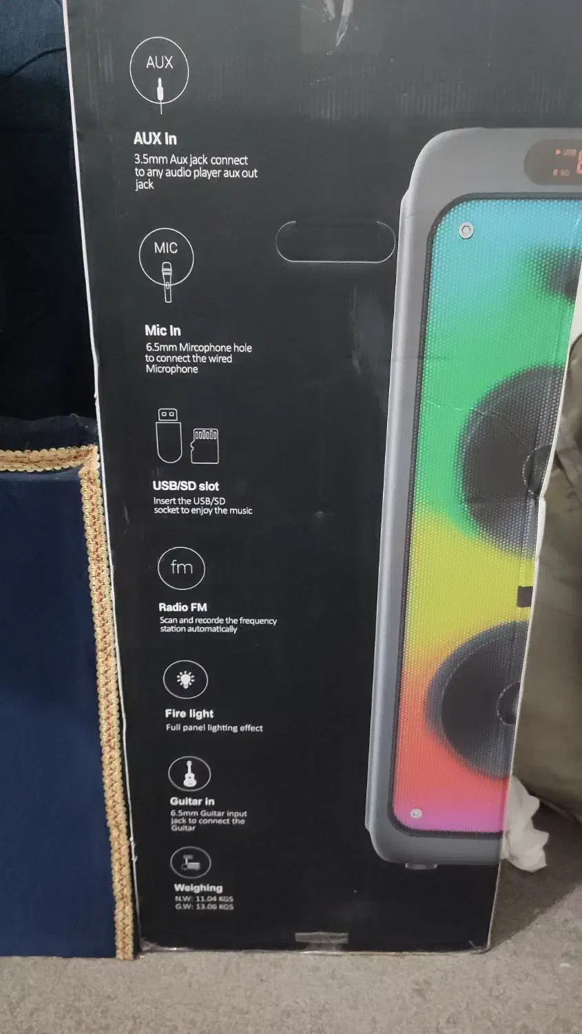 اسپیکر brodu|سیستم صوتی خانگی|اهواز, کمپلو جنوبی|دیوار