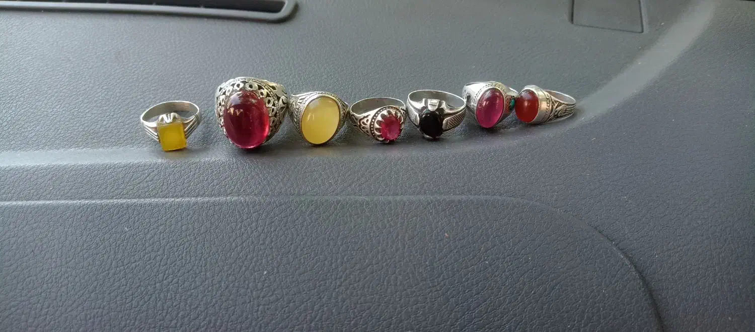 انگشتر نقره کلکسیونی 7عدد بسیار خشکل و جذاب|جواهرات|اسلامآباد غرب, |دیوار