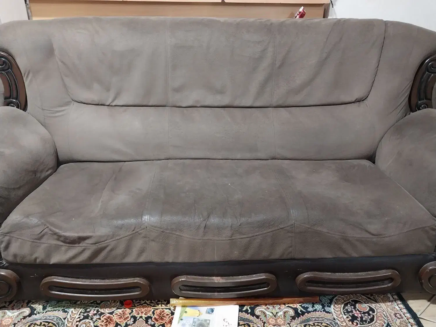 مبل قهوه ای|مبلمان خانگی و میز عسلی|رفسنجان, |دیوار