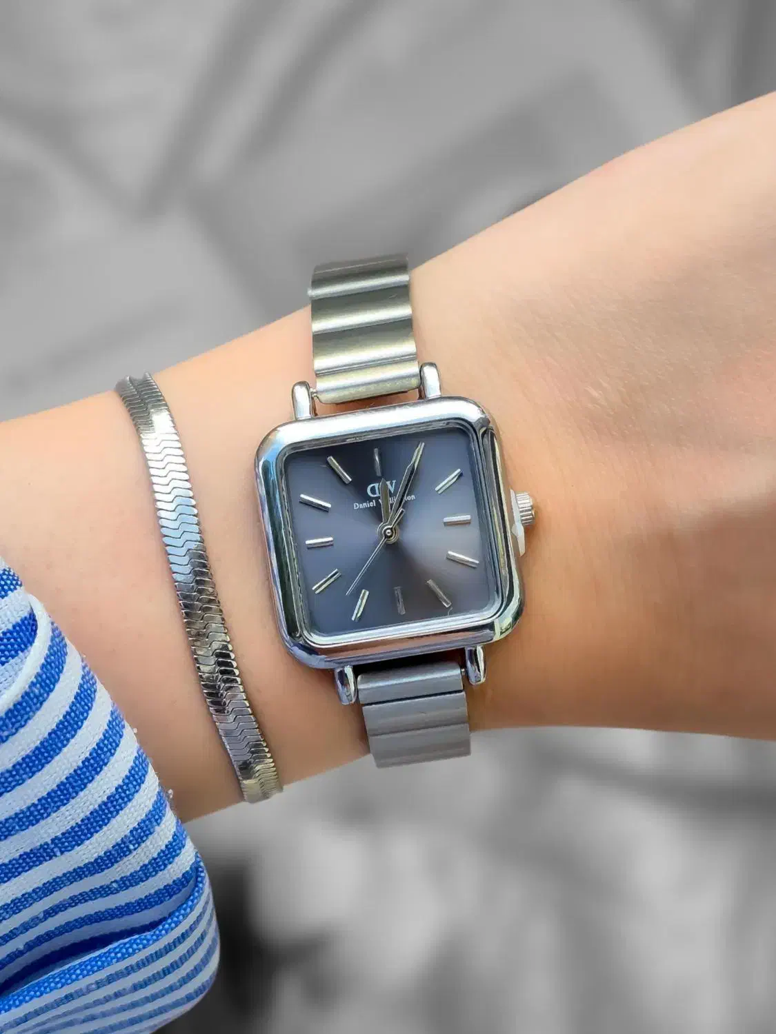 ساعت زنانه مربعی دنیل ولینگتون DW (هدیه روز زن)|ساعت|تبریز, |دیوار