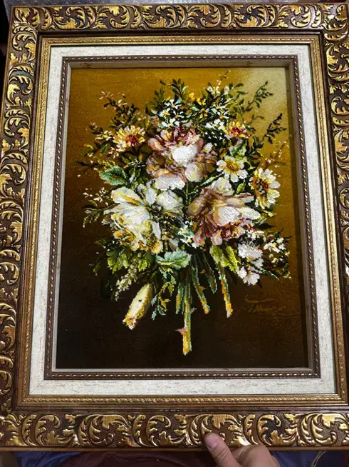 تابلو فرش دست باف ابریشم|تابلو فرش|شیراز, وحدت|دیوار