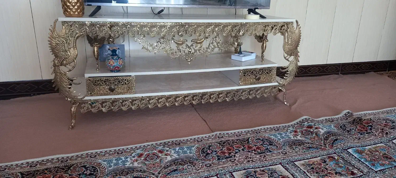 میز تلوزیون برنج|میز تلویزیون|اشترینان, |دیوار