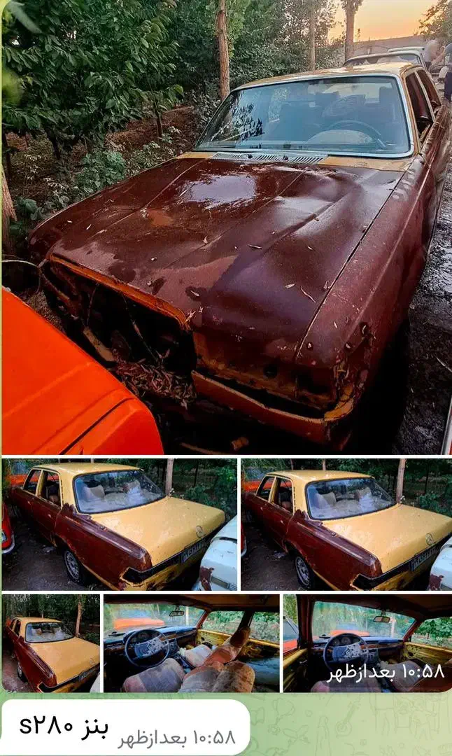 بنز ۲۸۰ مدل ۱۹۷۴ پلاک ملی|خودرو کلاسیک|مشهد, فلسطین|دیوار
