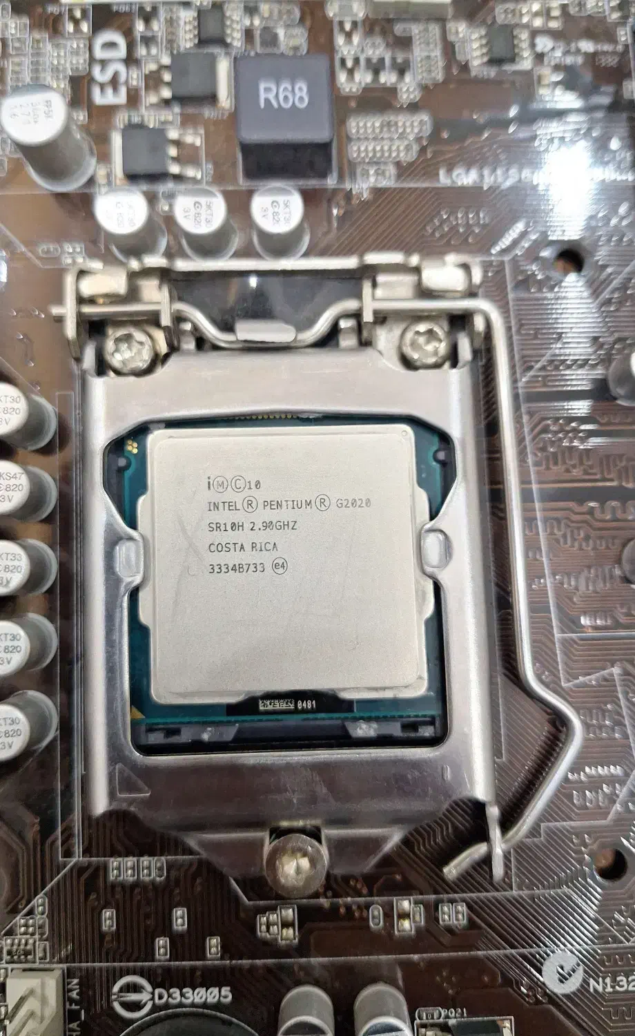مادربرد ایسوس ASUS H61M-C بک پنل و پردازنده G2020|قطعات و لوازم جانبی رایانه|اسلام‌شهر, شهرک انبیا|دیوار
