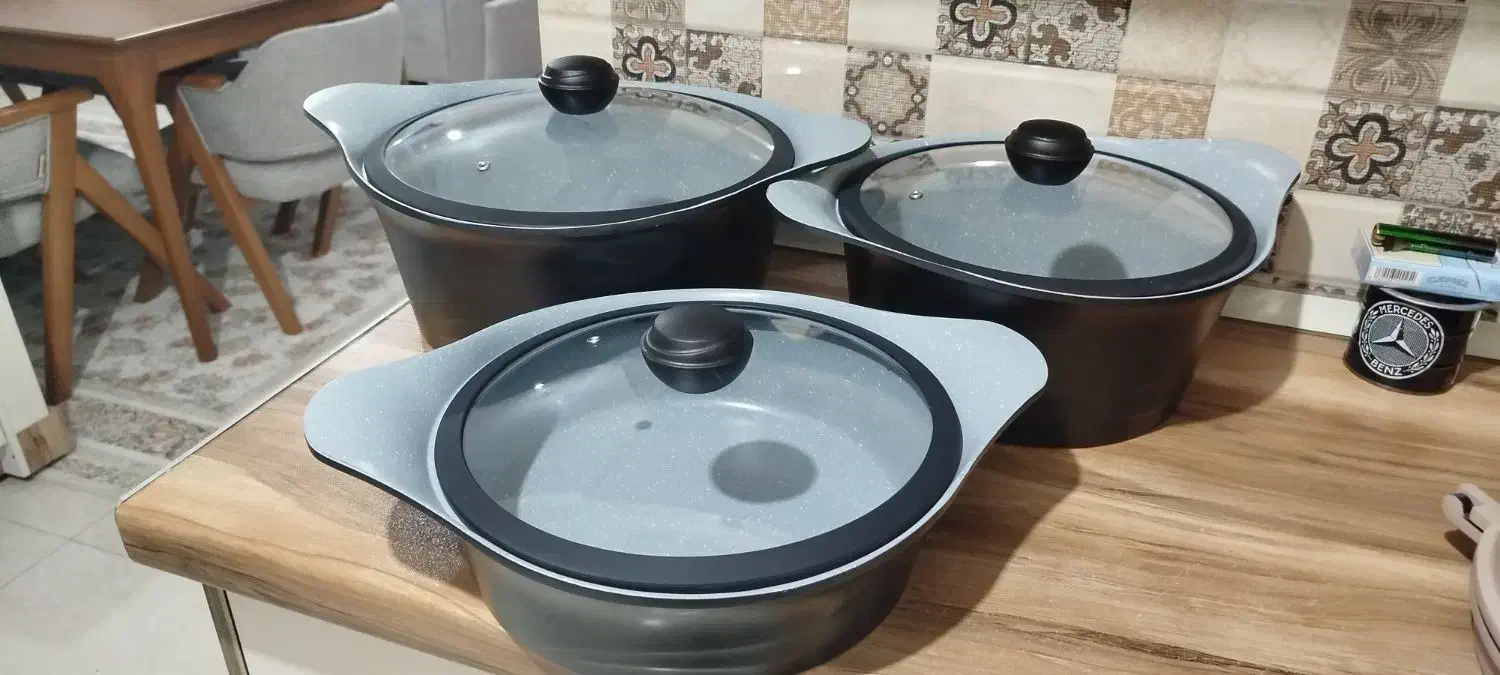 قابلمه گرانیت سه لایه MGS|ظروف پخت‌وپز|اراک, |دیوار