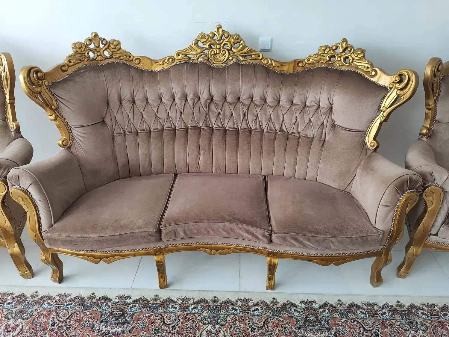 مبل استیل 9نفره|مبلمان خانگی و میز عسلی|شاهینشهر, اقبال لاهوری|دیوار