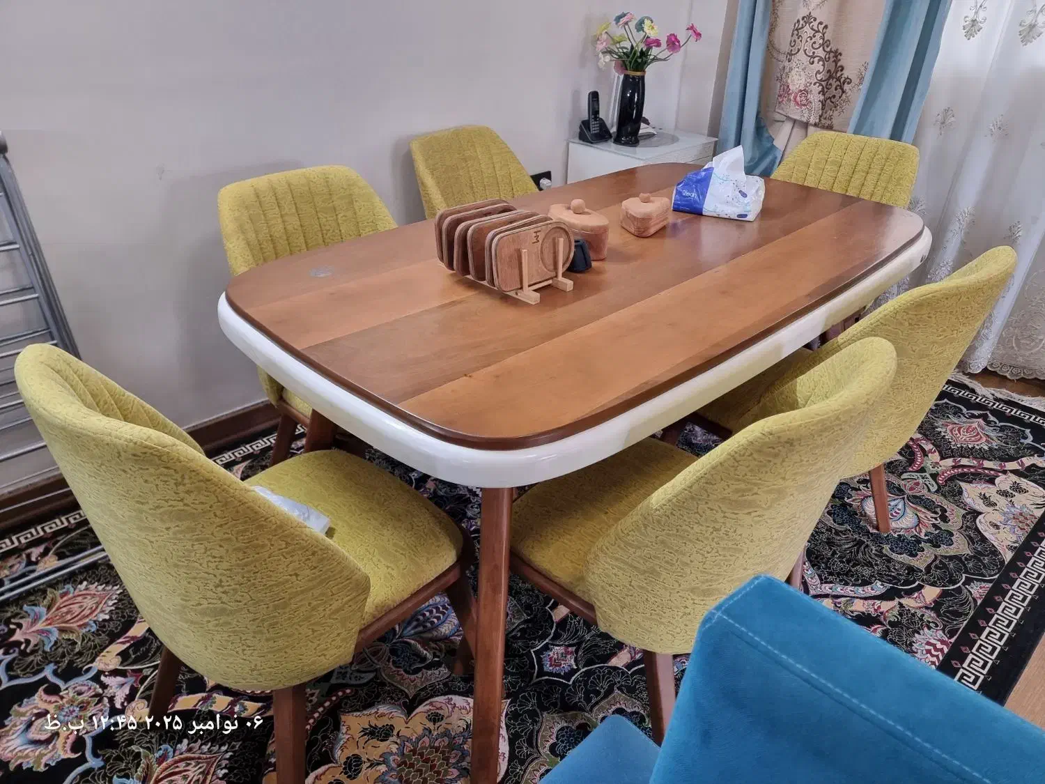 میز نهار خوری لنگرود لاهیجان رودسر رشت|میز و صندلی غذاخوری|لاهیجان, کوی خزر|دیوار