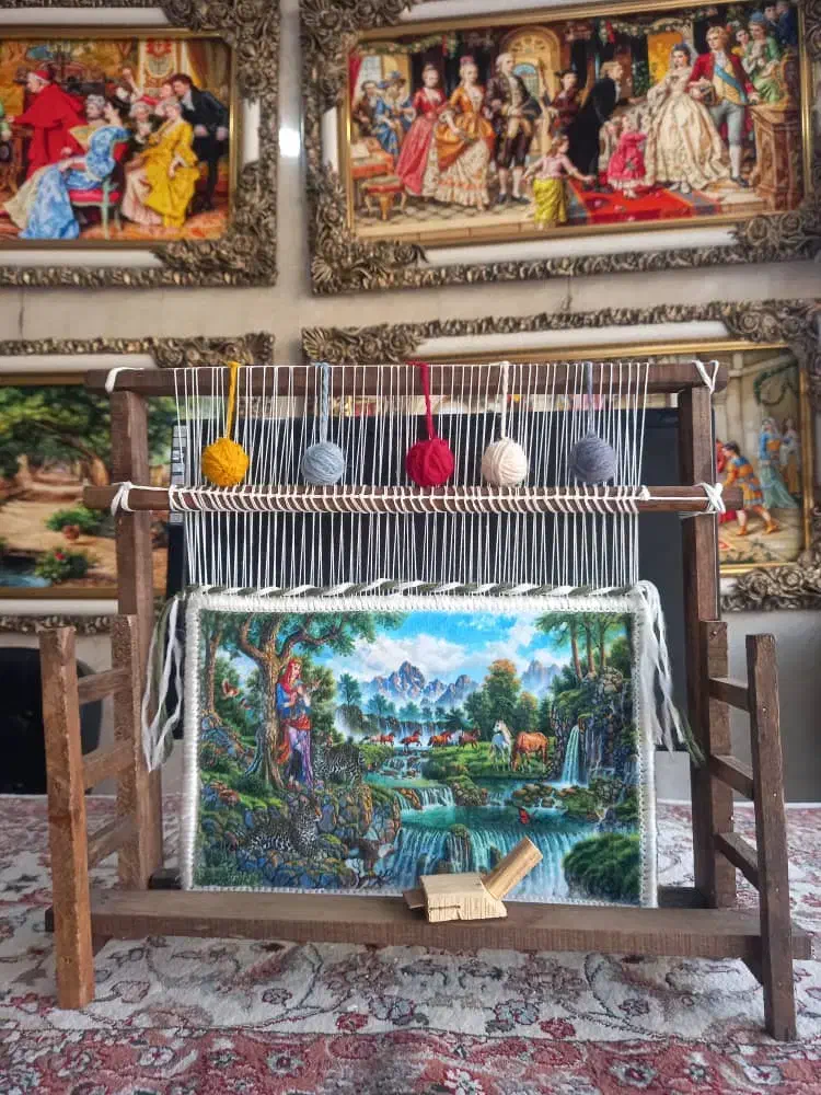 تابلو فرش تزئینی منزل|تابلو فرش|آبیک, |دیوار