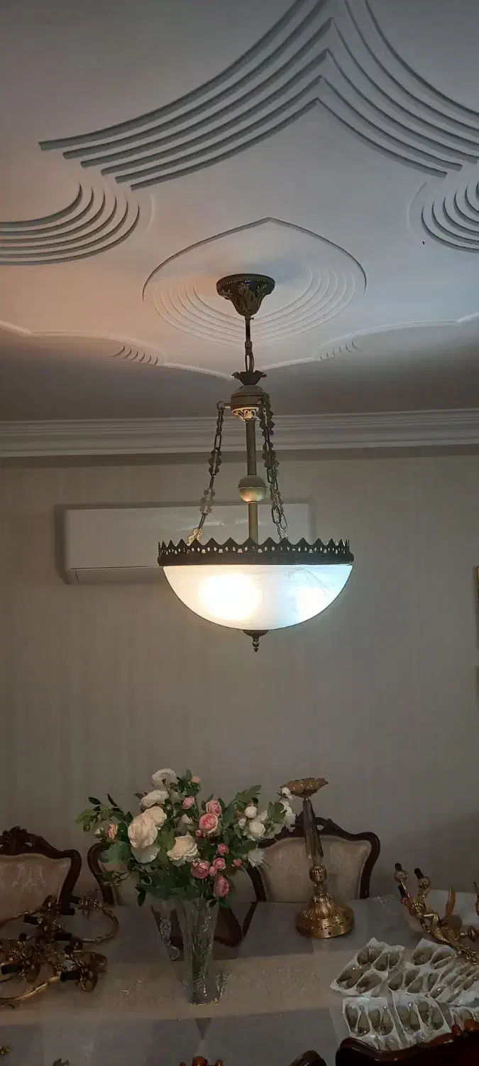 لوستر کاسه ایی|لوستر و چراغ آویز|رشت, دیلمان|دیوار