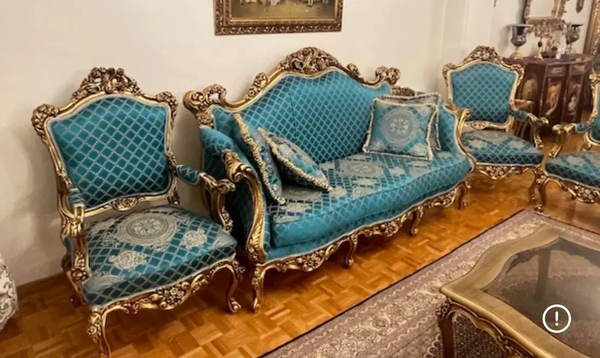 مبلمان استیل ۸ نفره|مبلمان خانگی و میز عسلی|تهران, قیطریه|دیوار