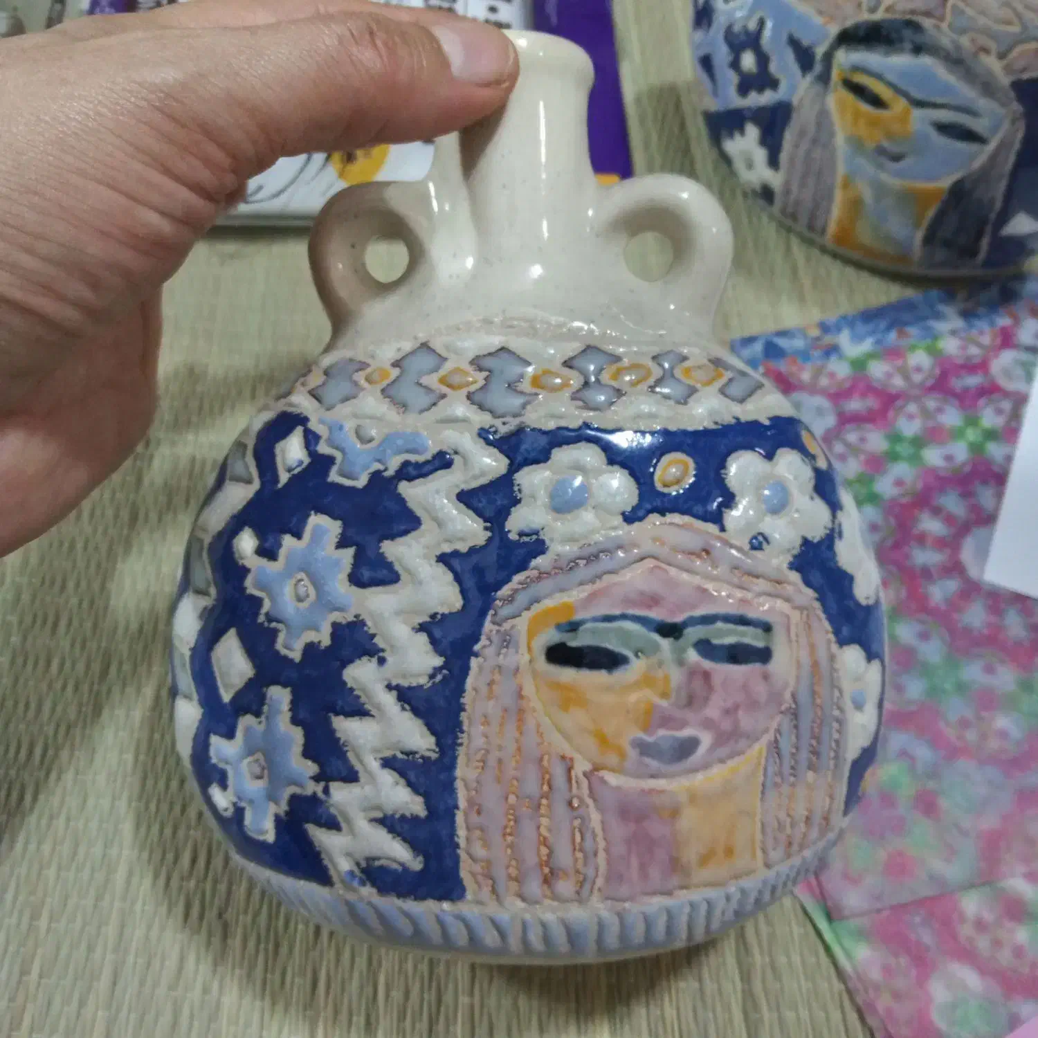 دو‌عدد تنگ/گلدان سرامیک برند مارلیک|صنایع دستی و سایر لوازم تزئینی|تهران, شهرآرا|دیوار