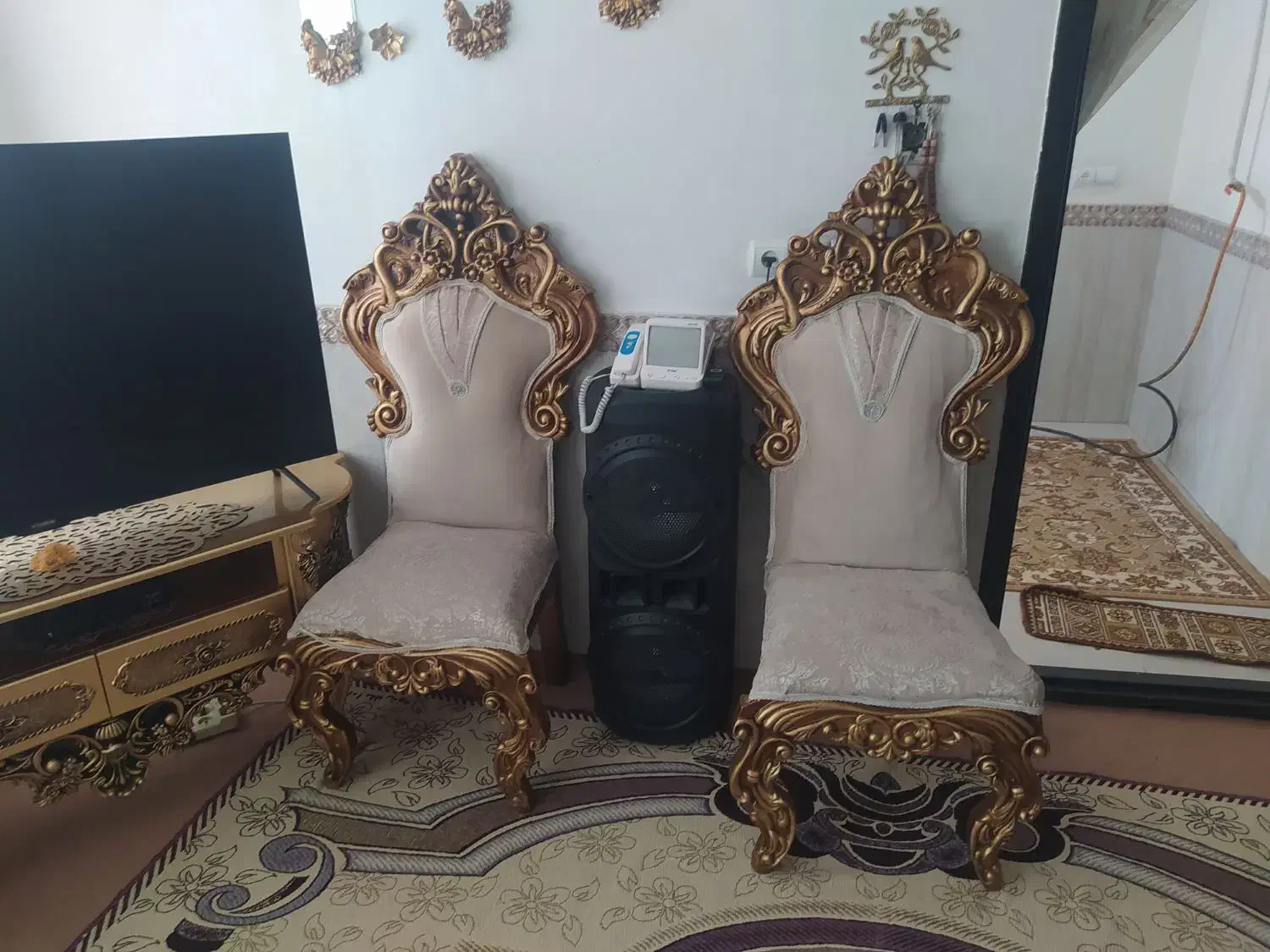 مبل سلطنتی نه نفر|مبلمان خانگی و میز عسلی|میاندوآب, |دیوار