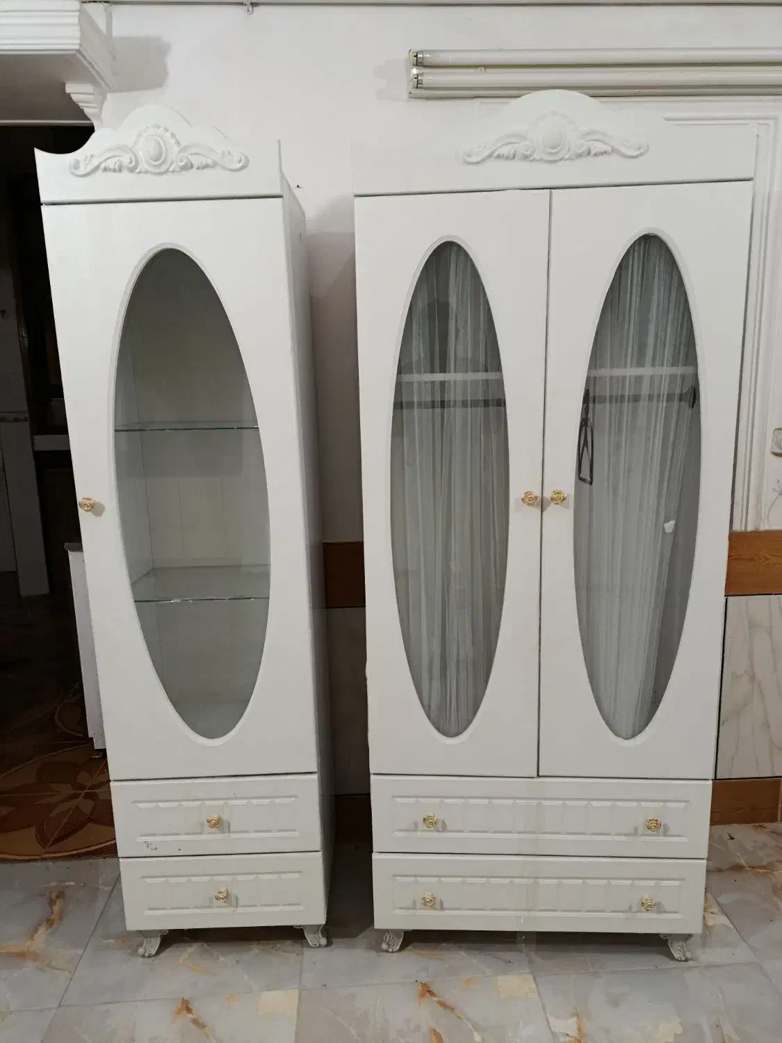 فروش دو عدد کمد کودک در حد نو به یک سوم قیمت|جاکفشی، کمد، دراور|قائن, |دیوار