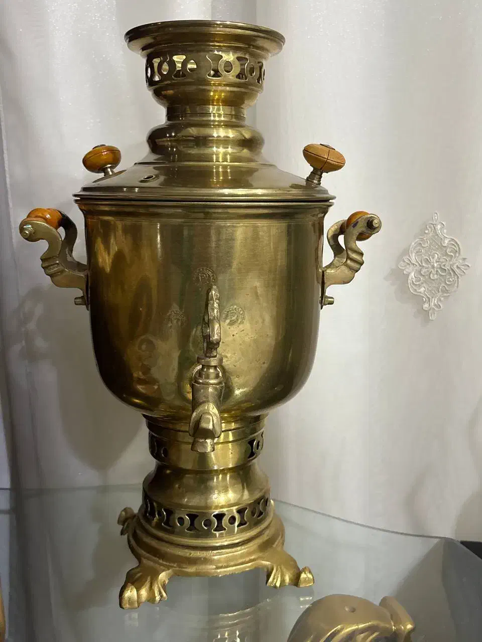 سماور برنجی|کلکسیون اشیاء عتیقه|بجنورد, |دیوار