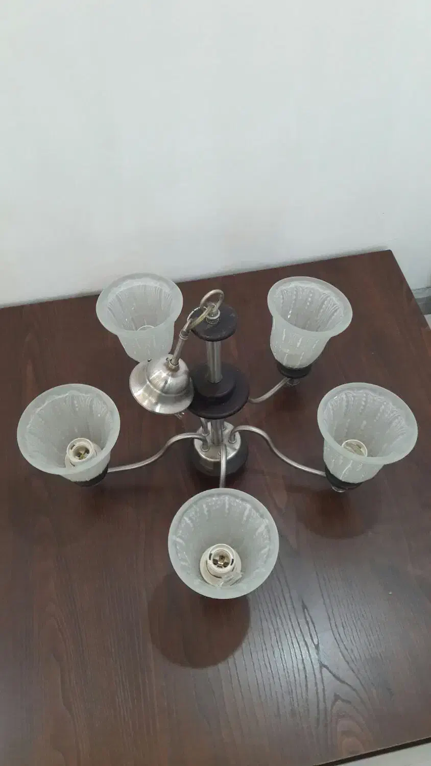 لوستر پنج شاخه|لوستر و چراغ آویز|بجنورد, |دیوار