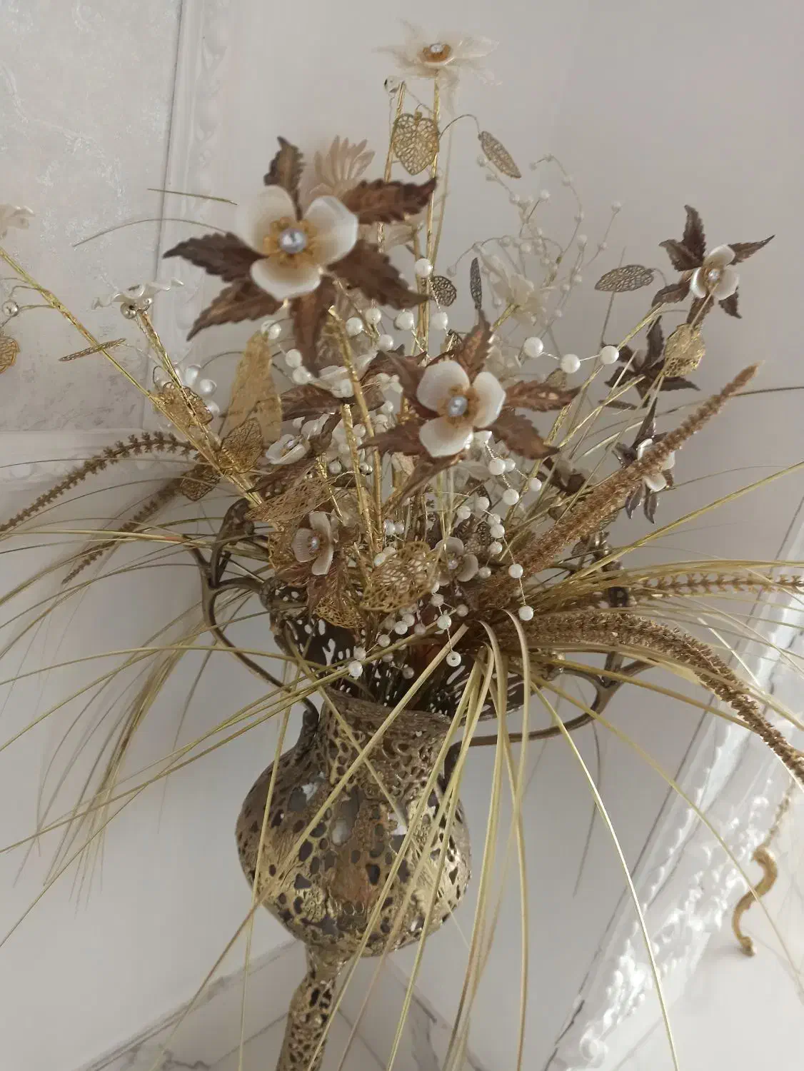 گلدان برنز|بوفه، ویترین، کنسول|بناب, |دیوار