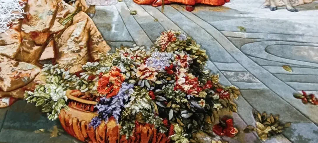 تابلو فرش دست باف مهمونی پاپ|تابلو فرش|ری, علایین|دیوار