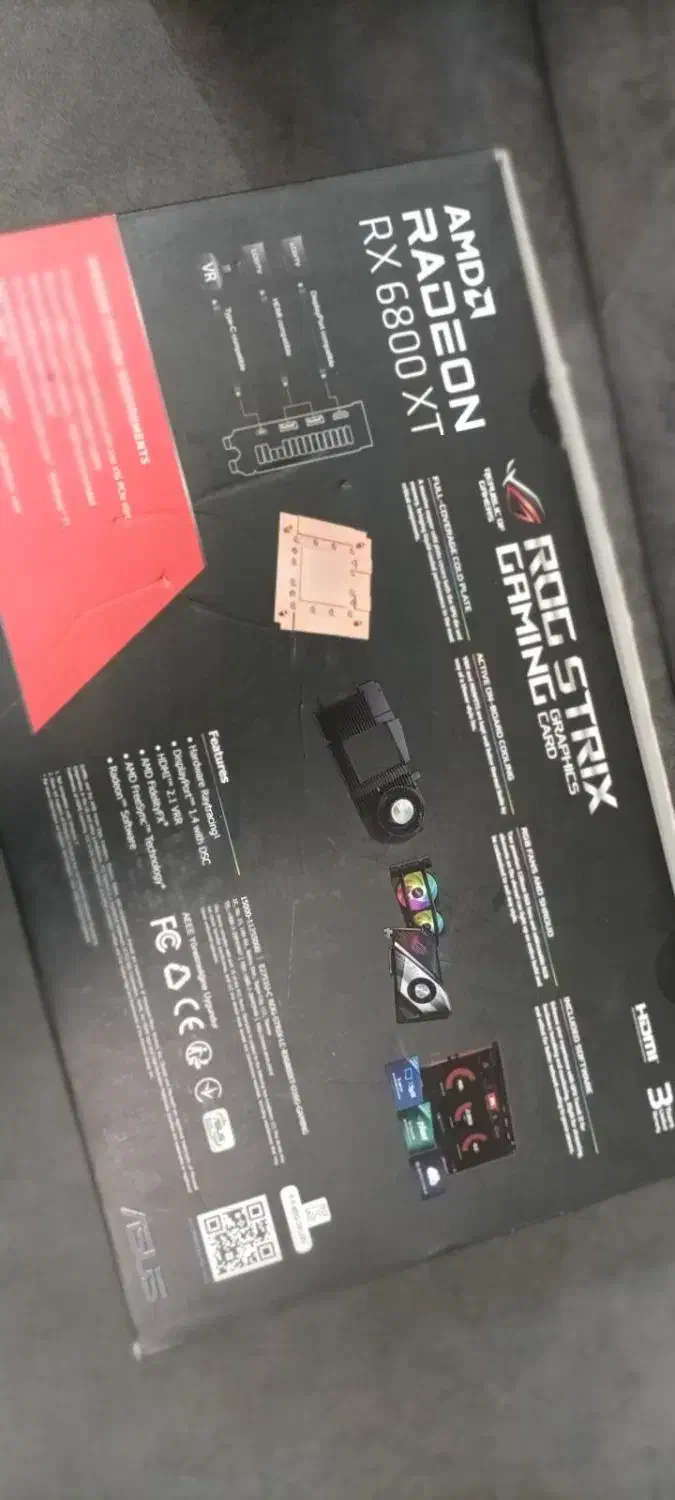 کارت گرافیک RX 6800XT ROG STRIX|قطعات و لوازم جانبی رایانه|مشهد, عامل|دیوار