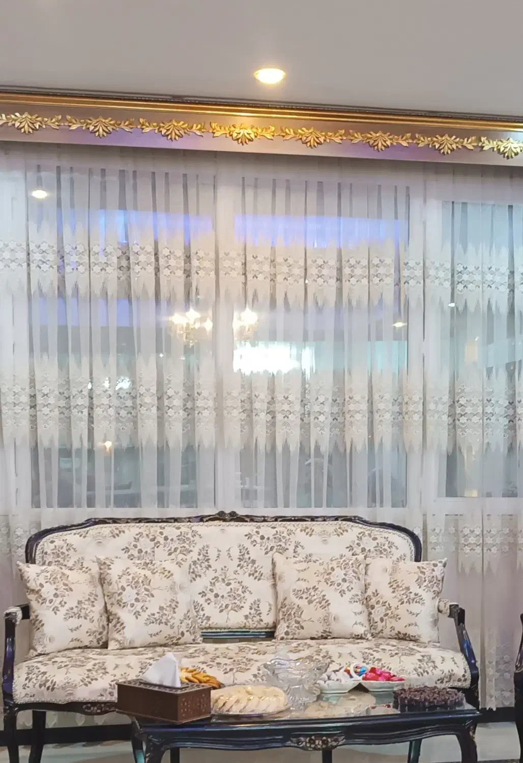 پرده تور سفید|پرده، رانر، رومیزی|کرج, گلشهر|دیوار