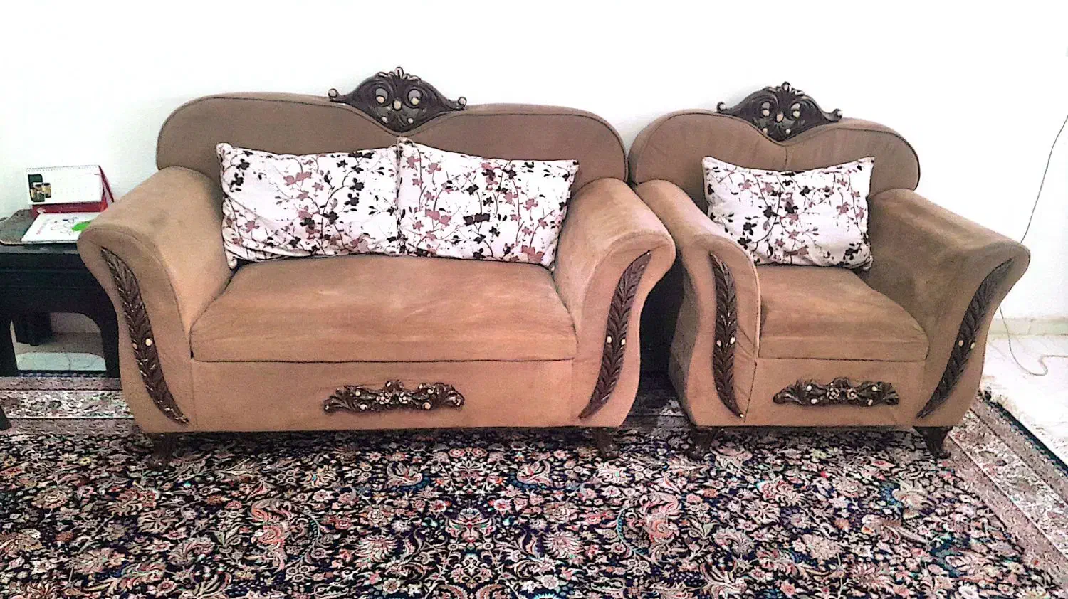 فروش مبل و میز و میز تکی کنار مبلمان|مبلمان خانگی و میز عسلی|مهران (ایلام), |دیوار